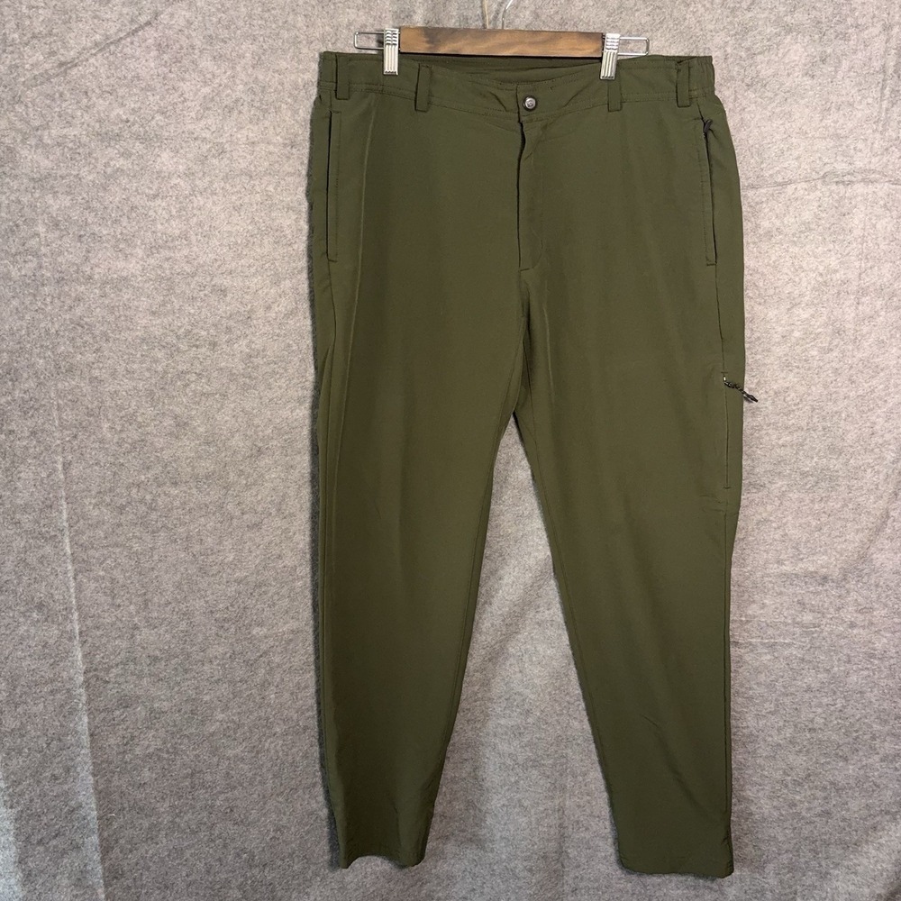 Mack Weldon Radius Flex Jogger Pants Men Sz L Green Water Wind Resistant Stretch